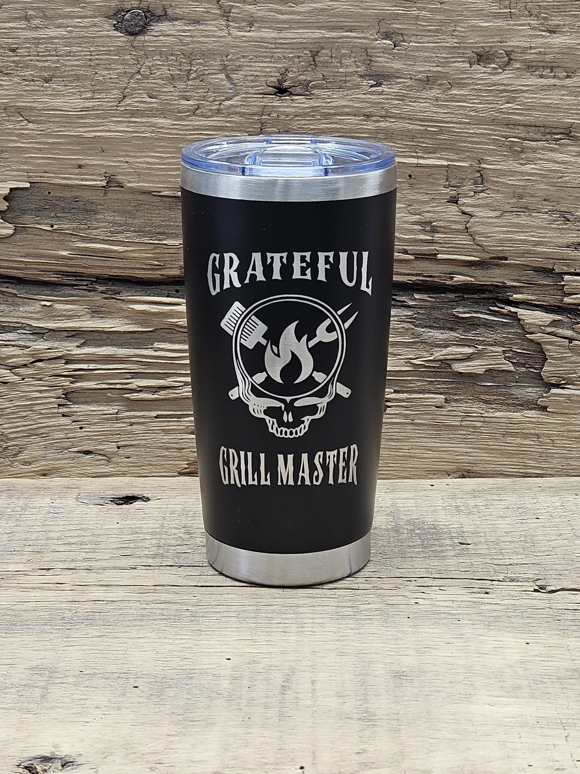 "Grateful Grill Master" Laser Engraved 20oz Tumbler