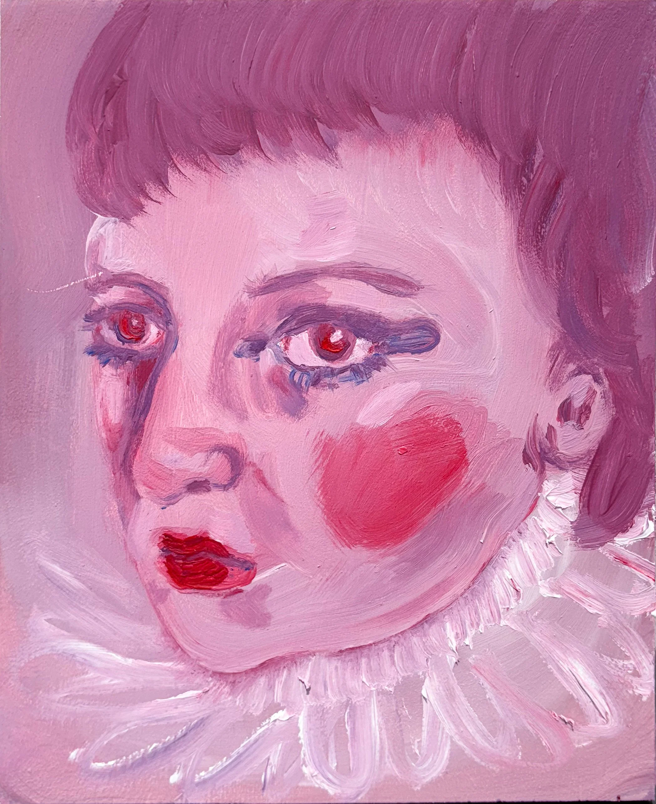 "Observer IIII"
2025
Oil on board
22 cm x 18,5cm