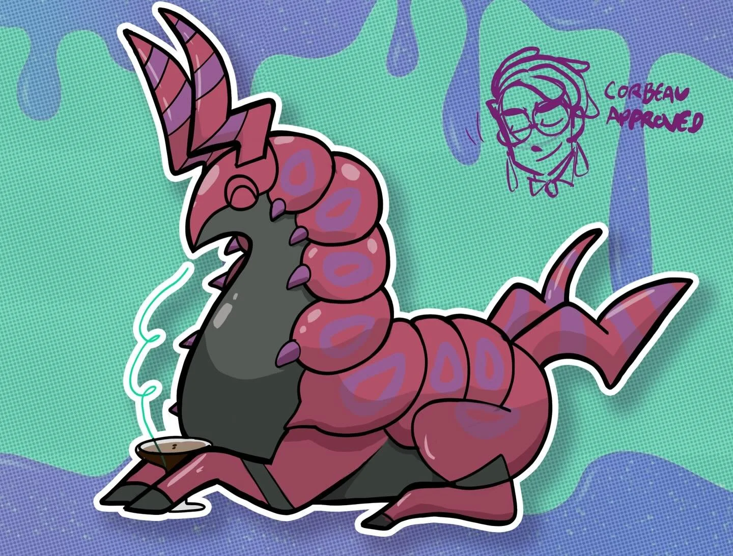 One must imagine a scolipede with an espresso martini&hellip;

#scolipede #pokemon #legendsza #pkmn #corbeau #pokemonza
