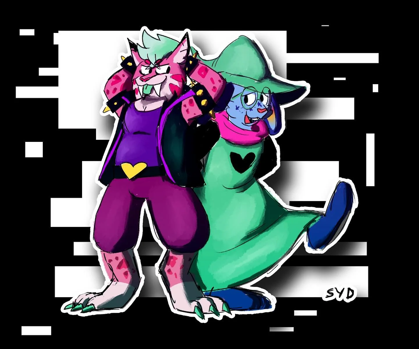 Drew some furry guys dressed up as some other guys for fun 🐯🪓🐰🐇✨

&mdash;&mdash; 

#deltarune #furry #furryoc #furryartwork #furryartist #art #artist #artistsofinsta