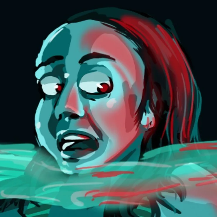 It&rsquo;s 2024, so I&rsquo;m starting a new art challenge 💪!!! For each new movie I see, I&rsquo;m gonna try to draw fanart for it and make a collage at the end of the year! 

For this 1st entry, I saw Night Swim yesterday. So here&rsquo;s my first