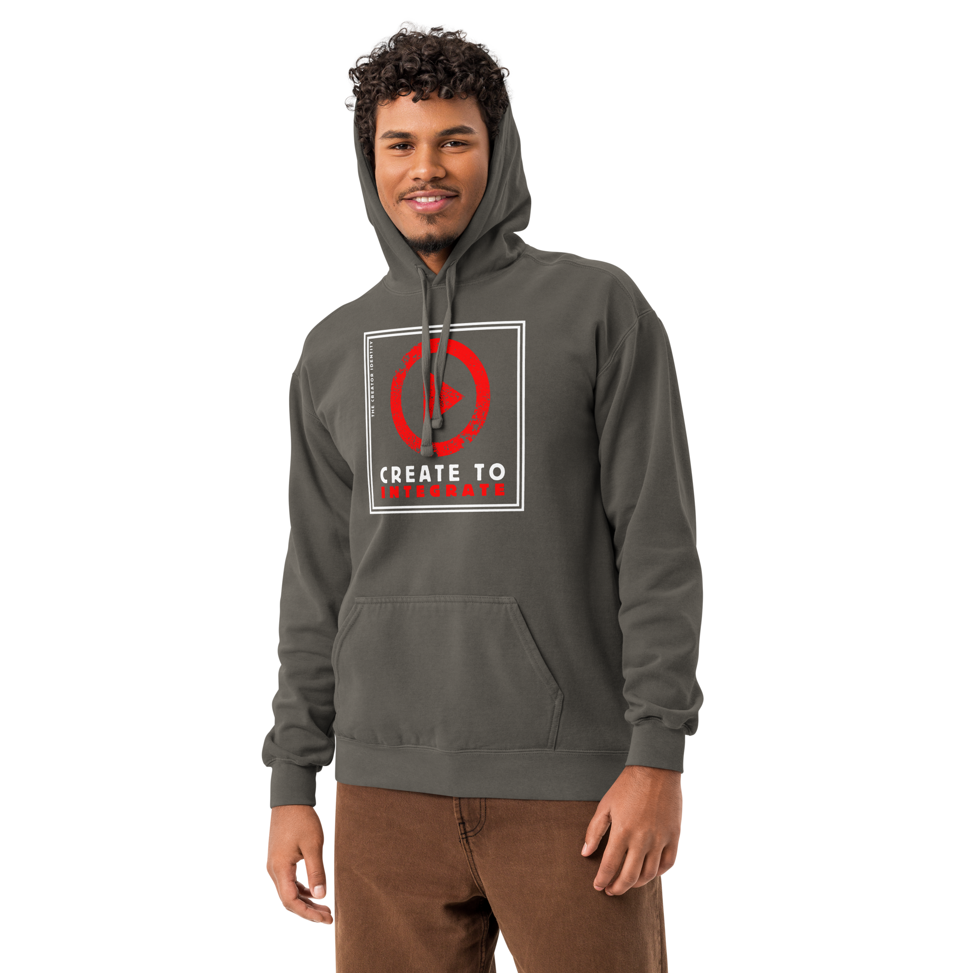 The Creator Identity - Create to Integrate Unisex garment-dyed hoodie