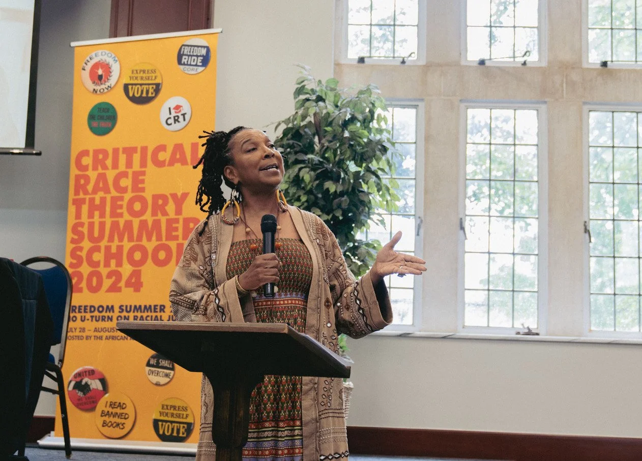 Kimberlé Williams Crenshaw speaking at Critical Race Theory summer school