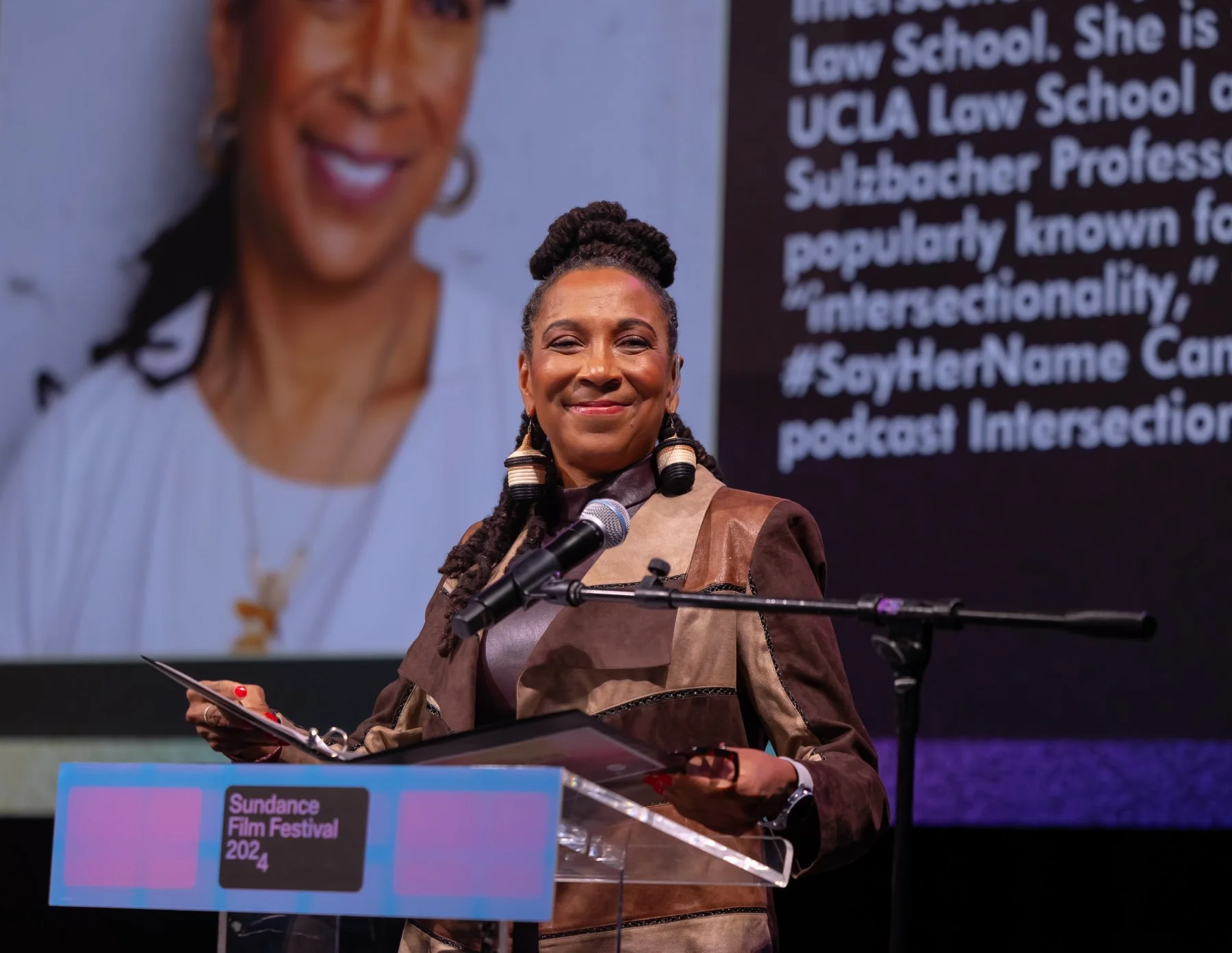 Kimberlé Williams Crenshaw speaking at Sundance