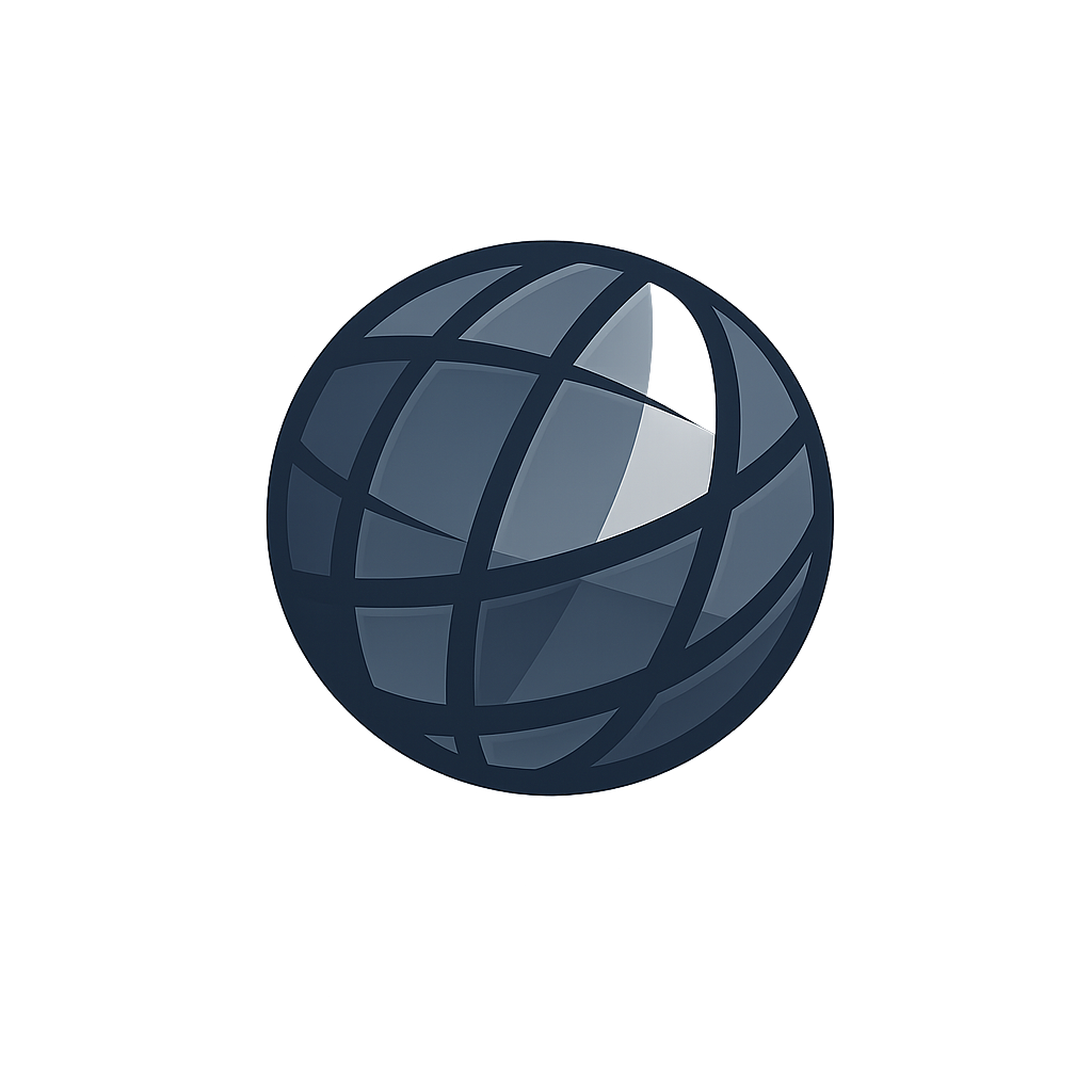 Globe icon representing global academic coaching service for international graduate students and early career academics at The Global Academic Studio