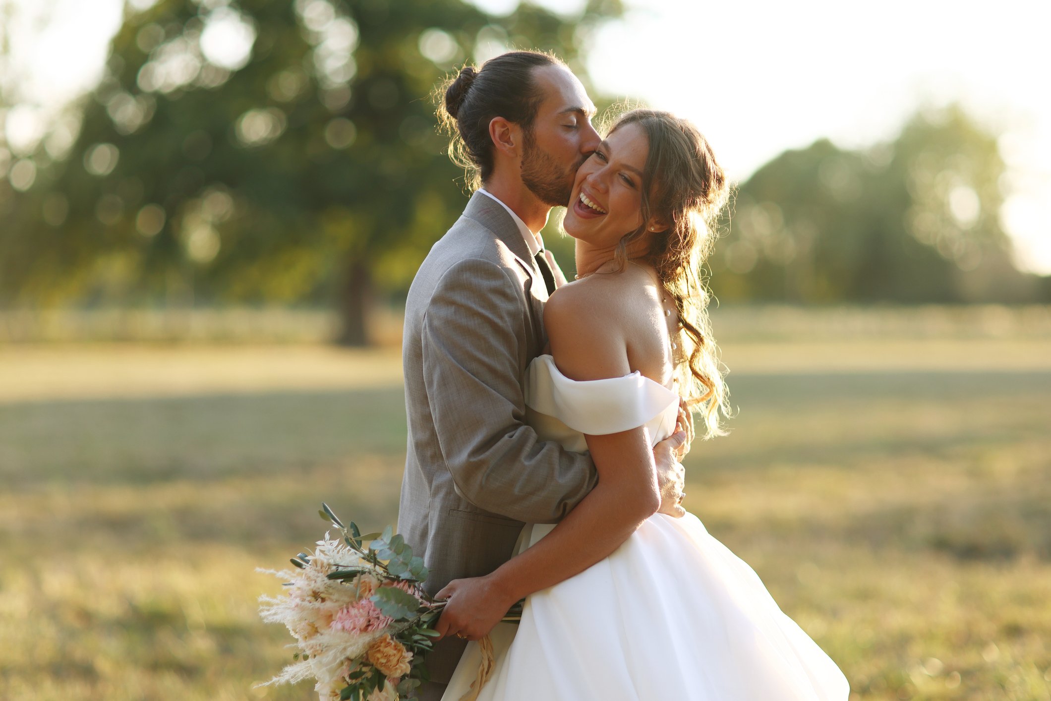 Atlanta wedding couple added a Beck Brothers mobile cart to enhance the celebration.