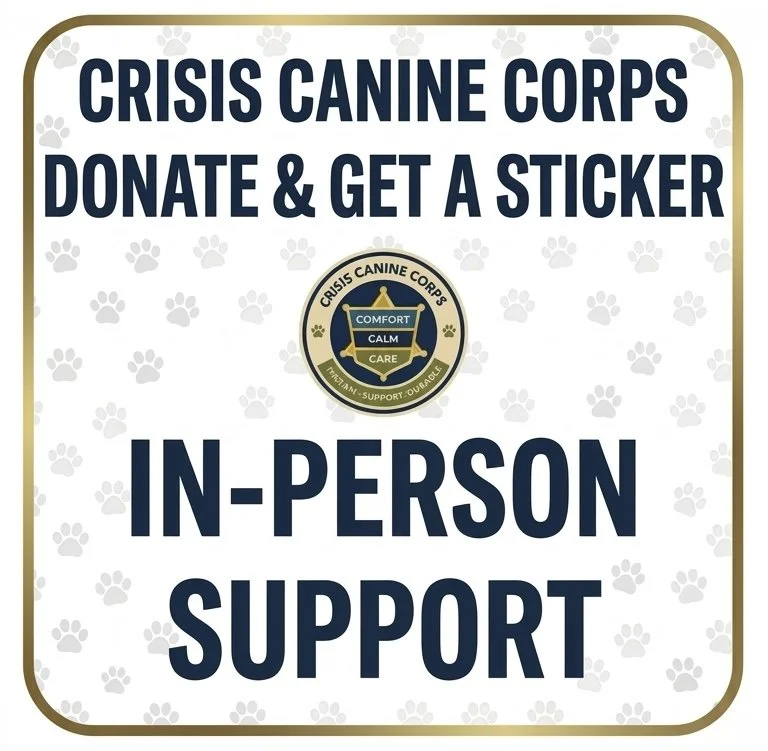 Crisis Canine Sticker(s) - In-Person Support/Donation
