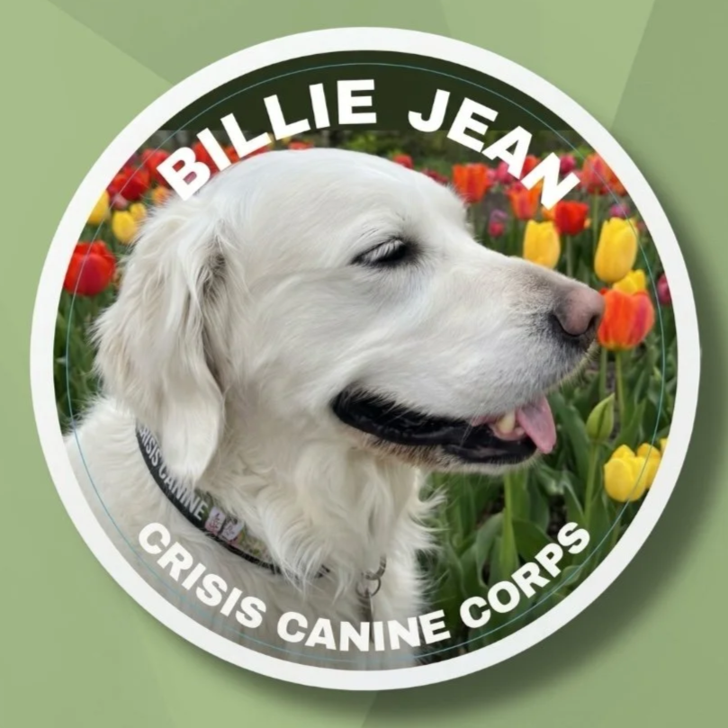 Crisis Canine Sticker: Billie Jean