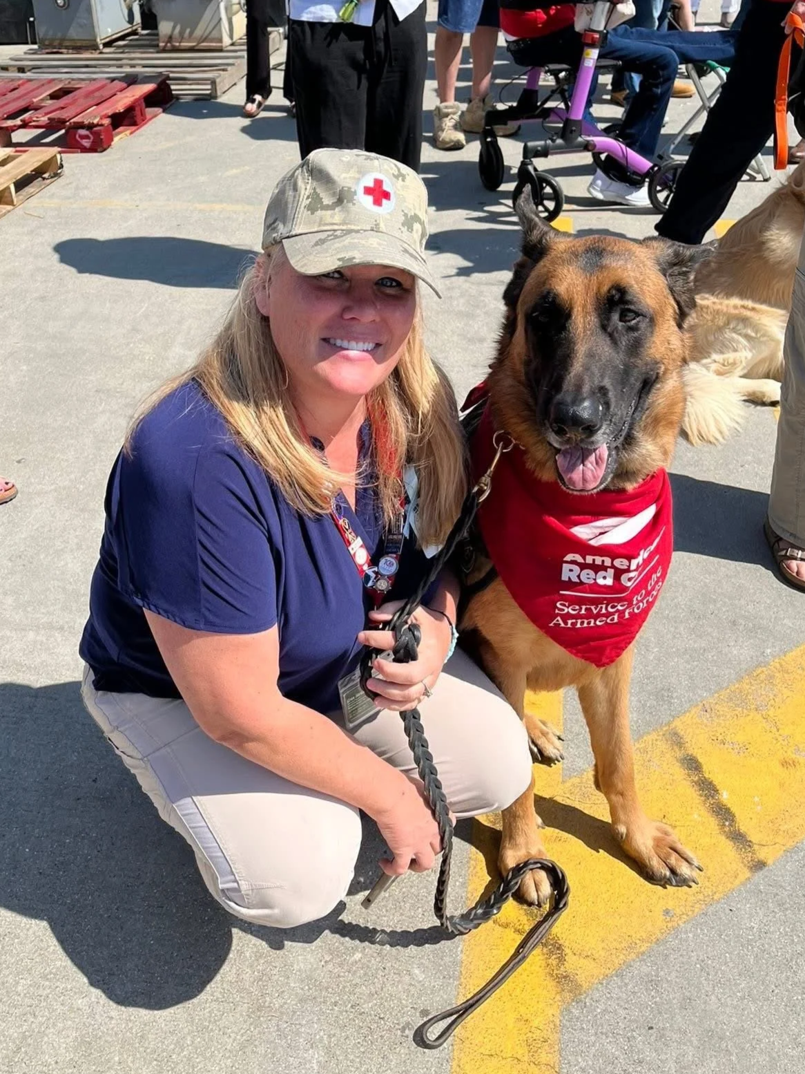 VA Team Erin & Apollo at the USS Gettysburg Homecoming