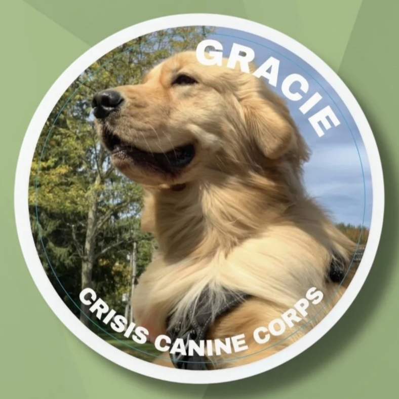 Crisis Canine Sticker: Gracie