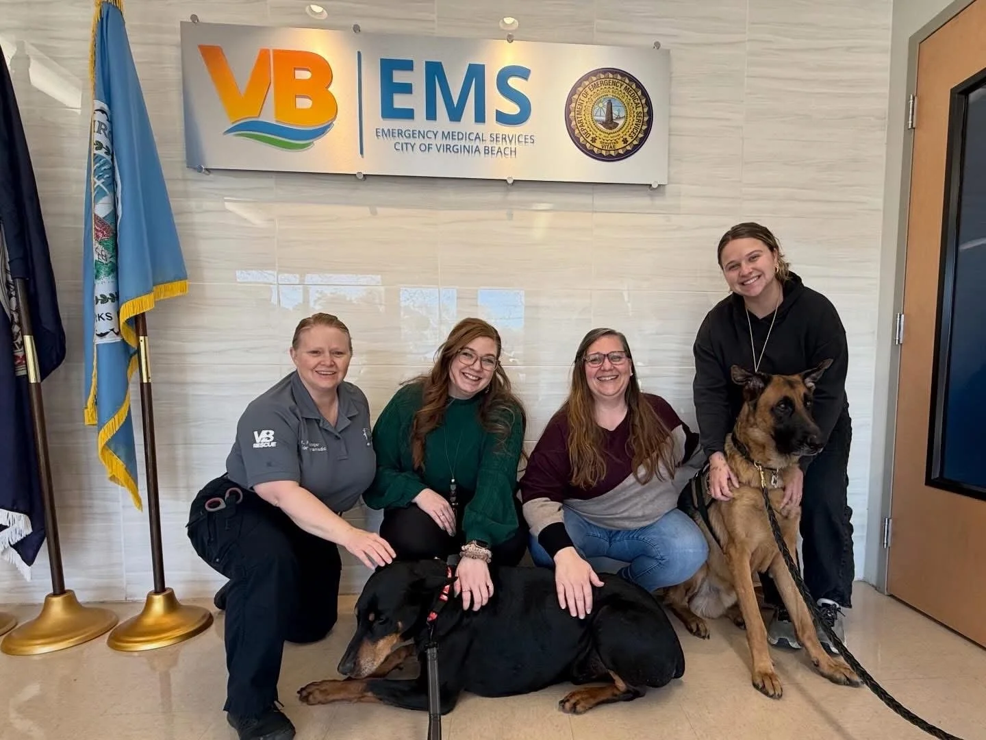 Apollo joined the Virginia EMS on Doggo-1 and got to see the crews at Sentara Leigh Hospital (SLH), Sentara Princess Anne Hospital (SPAH), and Sentara Virginia Beach General Hospital (SVBGH)