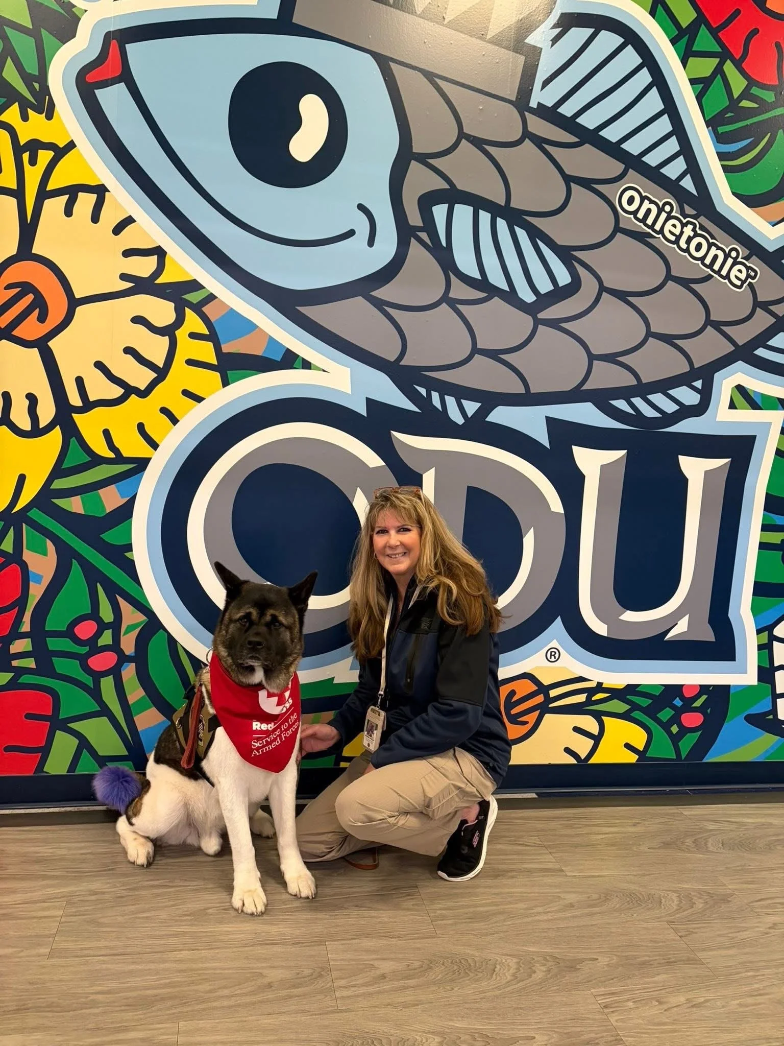 OH Team Zodiac & Shirley at ODU to help support students as they return back after the tragedy the community has experienced. 