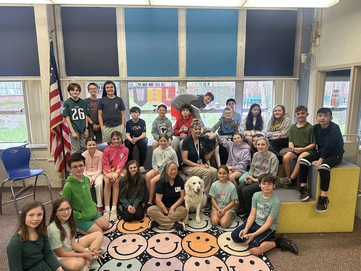 Our CCC team loved connecting with the students at Independence Middle School for Mental Health Day! They offered some much-needed furry stress relief while explaining the 'paws-on' work our dogs do to support mental health every day.