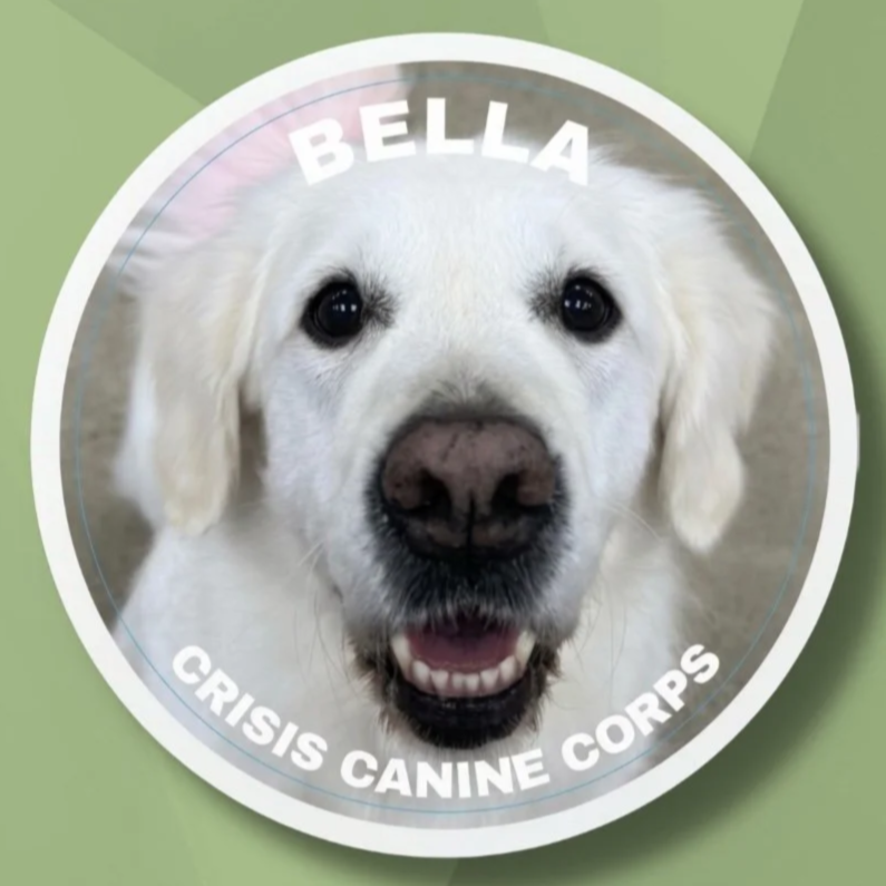 Crisis Canine Sticker: Bella