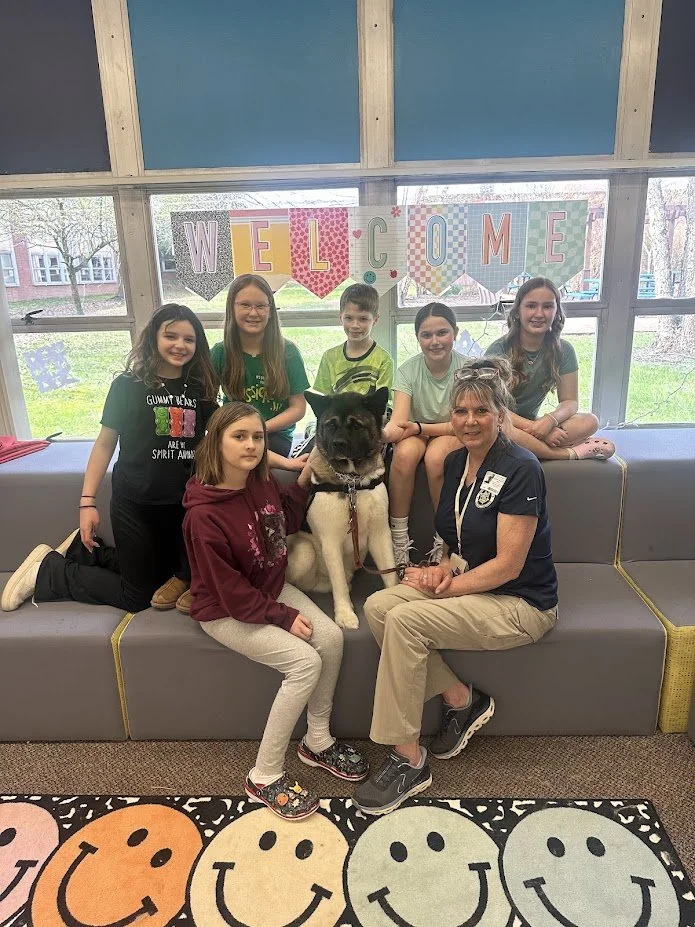 Our CCC team loved connecting with the students at Independence Middle School for Mental Health Day! They offered some much-needed furry stress relief while explaining the 'paws-on' work our dogs do to support mental health every day.