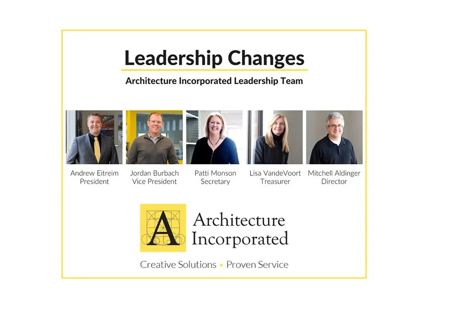 Architecture Incorporated Leadership Changes