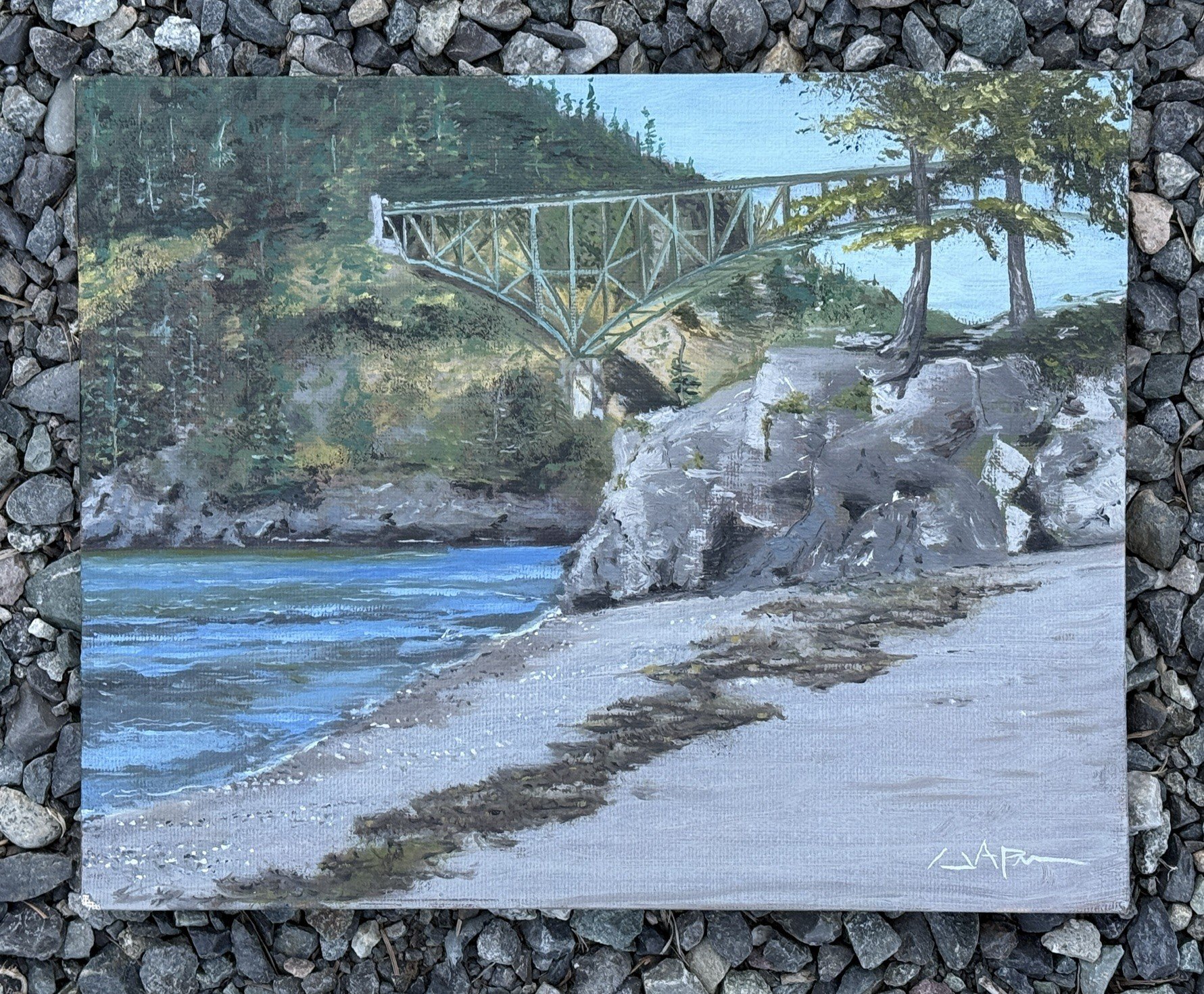 "Deception Pass",
10x8,
Oil on canvas