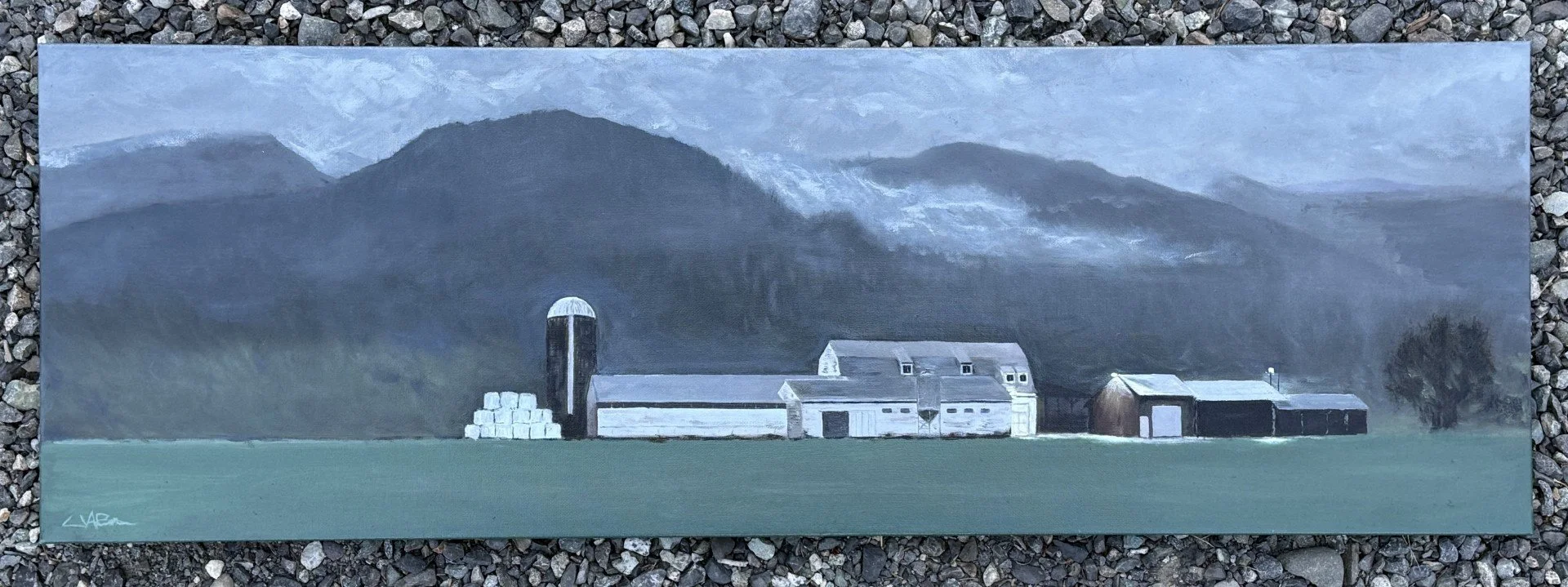 "First Light",
36x12,
Oil on canvas