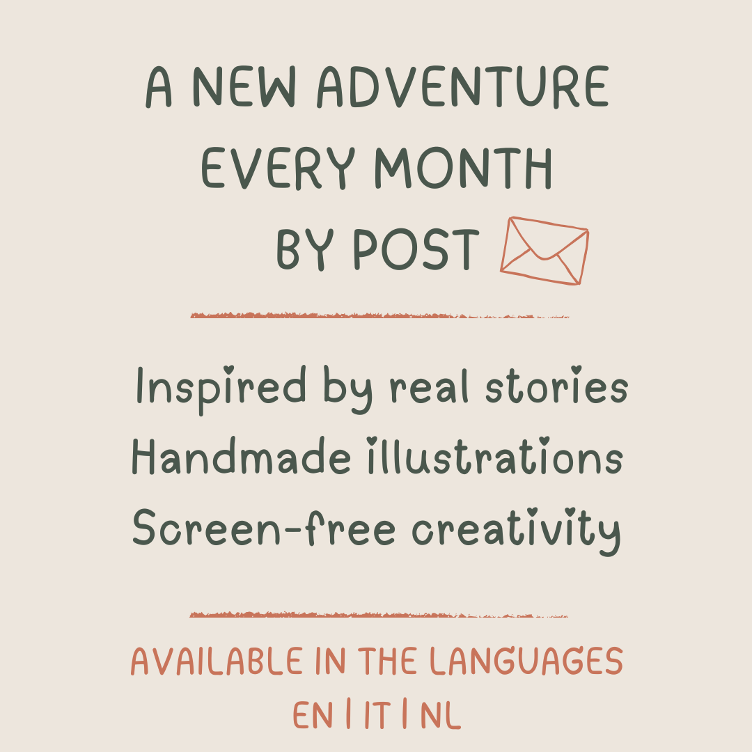 Larry’s Adventures Mail Club is available in English, Dutch and Italian.