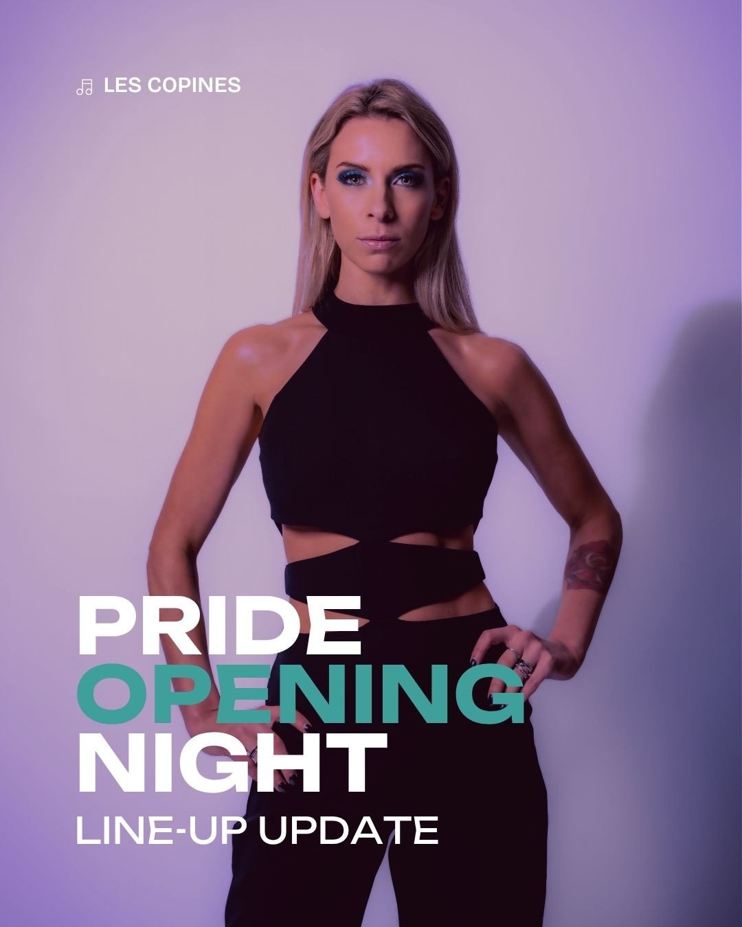De countdown kan beginnen 🔥 in minder dan een week kicken we de Antwerp Pride af met de Pride Opening Night in het OLT. 🌙⁠
⁠
Omwille van persoonlijke redenen zal Isabelle A er niet bij zijn tijdens het optreden van Les Copines, maar met Jelle Van D