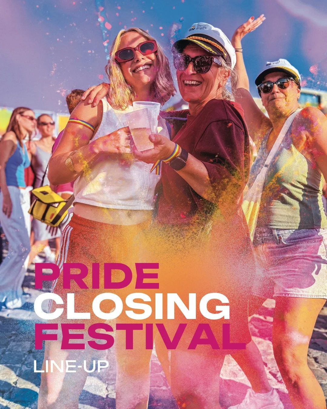 🌈 End Pride Week with a fearless bang. ✨

On Sunday, August 9, we close Antwerp Pride Week in style with the Antwerp Pride Closing Festival at the Cockerillkaai! After a week filled with connection, celebration, and unforgettable moments, we come to