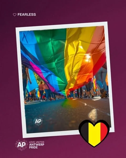 Today, Belgium celebrates its National Day.⁠
A day centered on freedom, tolerance, and democracy.⁠
⁠
At @antwerppride , we too want to celebrate this freedom to be ourselves 🎉🎉⁠
⁠
Freedom means being able to express yourself, love whom you choose, 