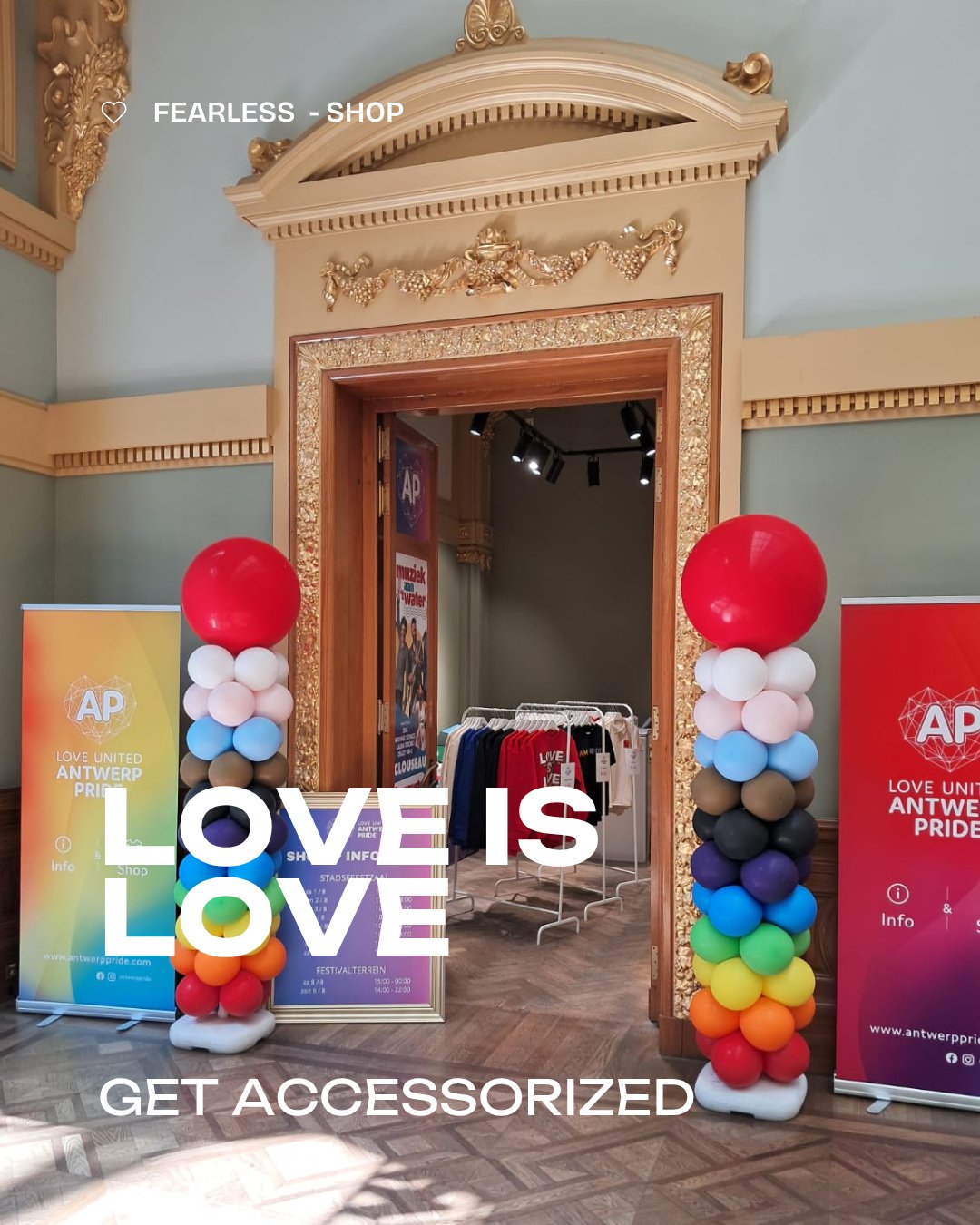 🌈✨ Ready to fearlessly celebrate Pride? ✨🌈⁠
⁠
From the parade to the afterparty: we&rsquo;ve got everything to make your Pride even more colorful! 💖⁠
⁠
👕 Steal the show with a Pride T-shirt. Let everyone know that 'Love is Love'.⁠
🧥 Throw on a P