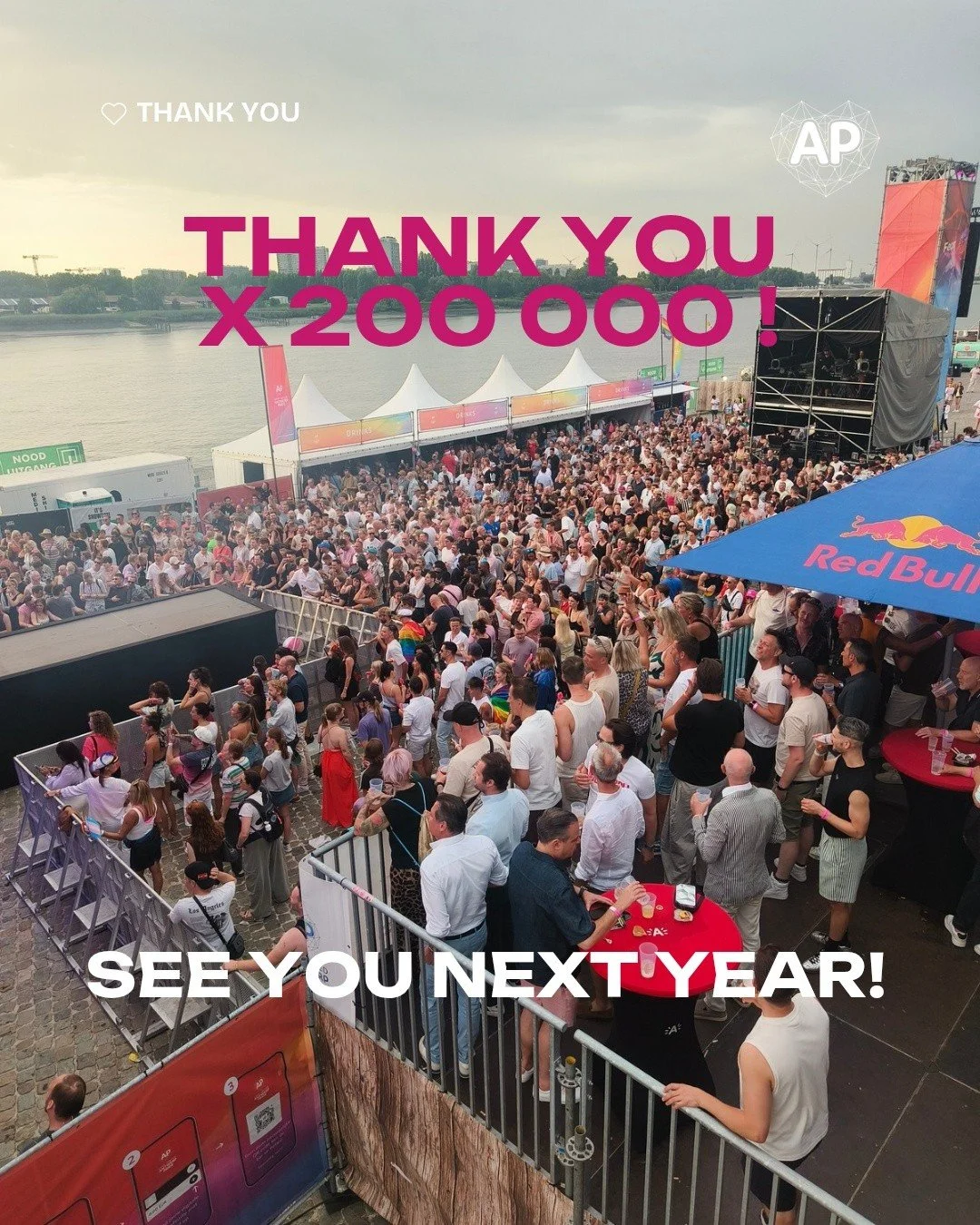 🌈 Thank you for an incredible weekend! 🌈

Thank you to everyone who made Antwerp Pride 2026 unforgettable. To everyone who marched, danced, celebrated, volunteered, performed, supported, and showed up &mdash; you made this weekend Fearless. 🏳️&zwj
