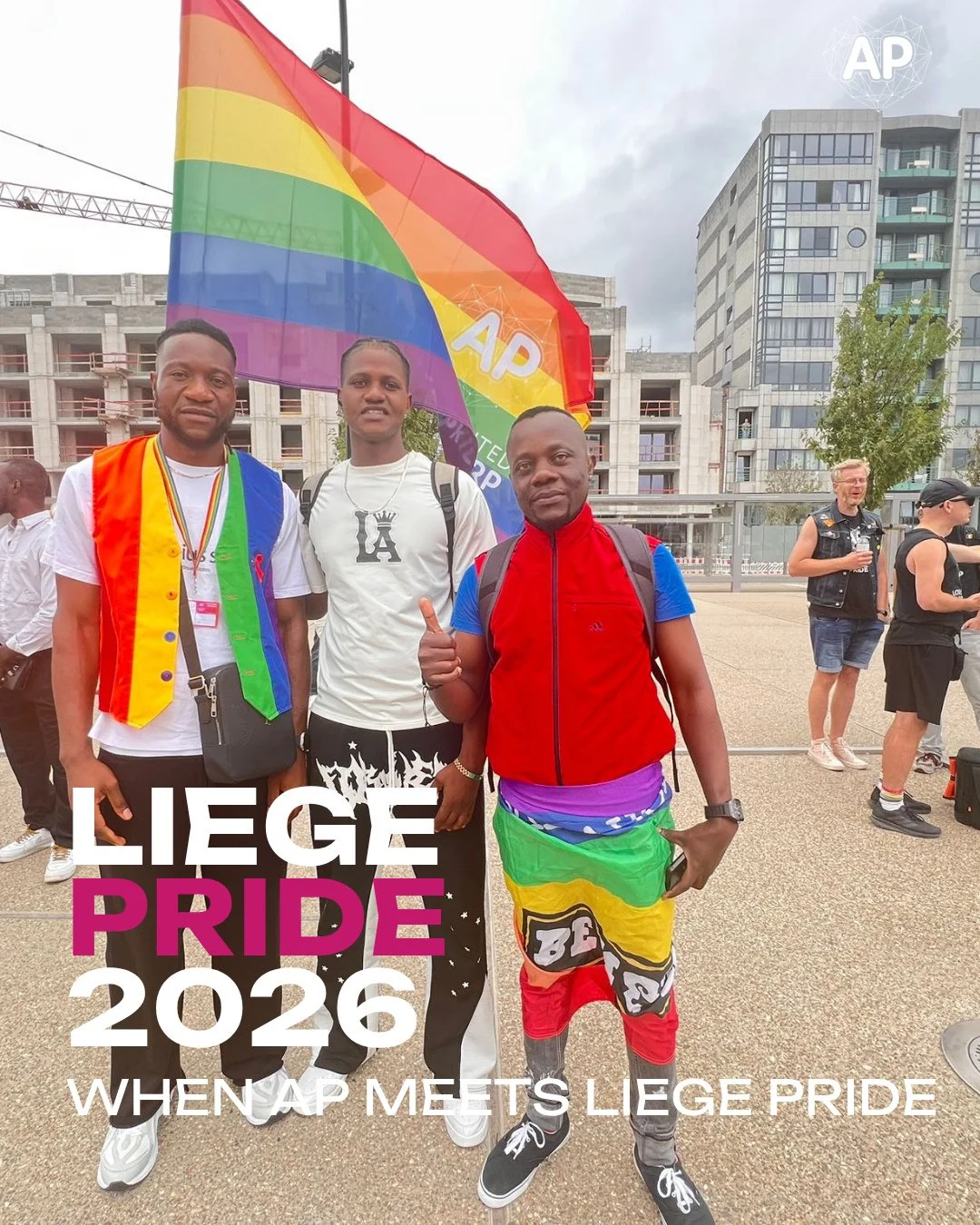 When Antwerp Pride meets @liegepride 🏳️&zwj;🌈✨⁠
⁠
Two cities. Two vibes. One community. ❤️🧡💛💚💙💜⁠
⁠
After all, Pride doesn't stop when June ends.⁠
⁠
Because as long as someone still has to fight to be themselves, as long as love is still condem