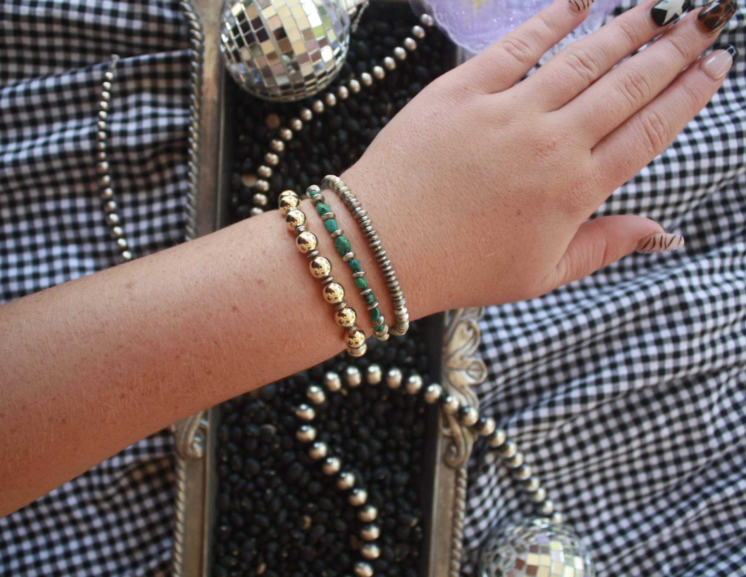 Stacker stretch bracelets