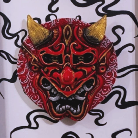 Triptych Mask Sculpture