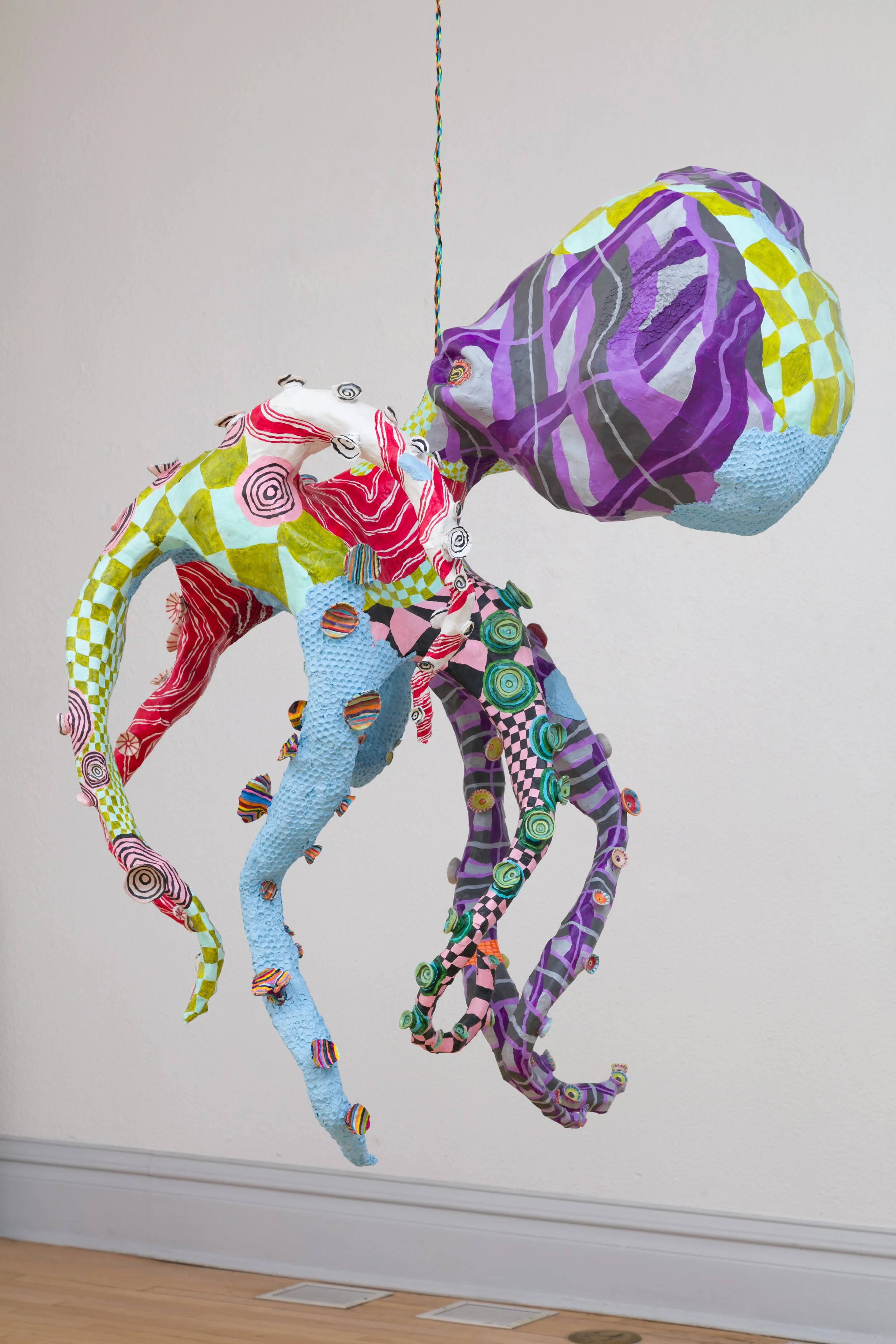 "Skinny" Papier-mache mixed media, 5'x3'x3'