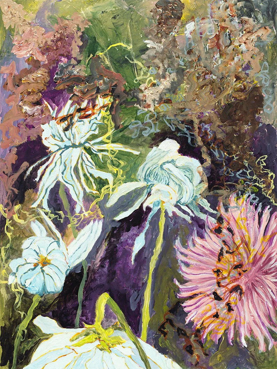 Flowers 2, Acrylic on canvas 24"x18"