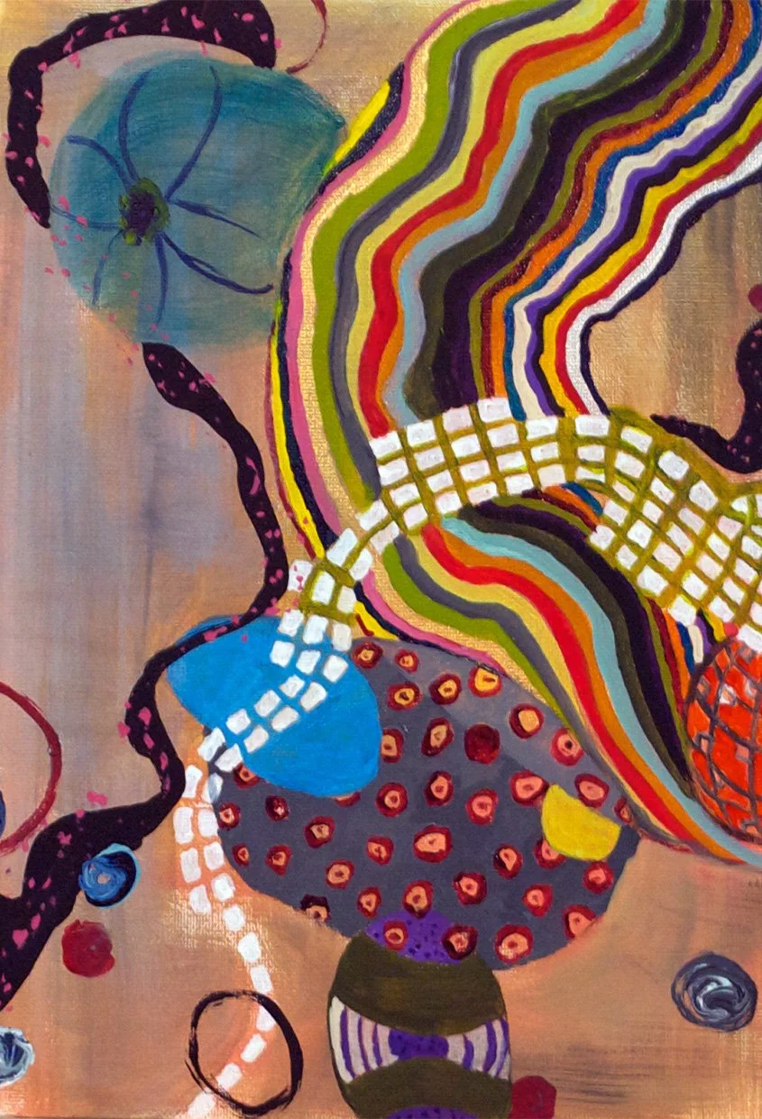 HI13 Acrylic and oil on canvas 12"x9"