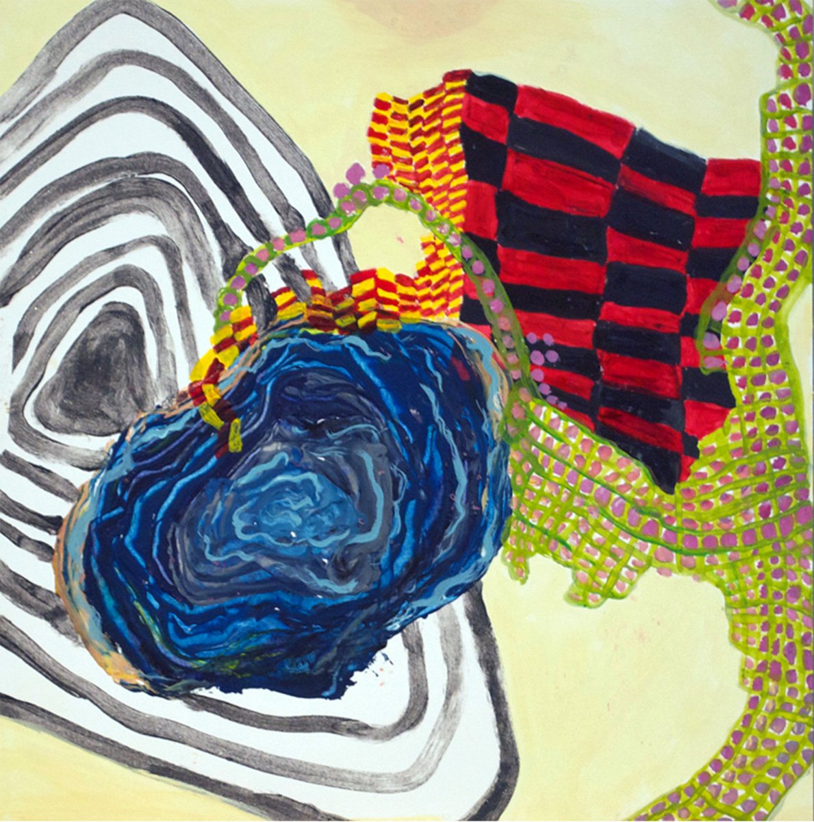 HI16 Acrylic on canvas on mdf 9"x8"