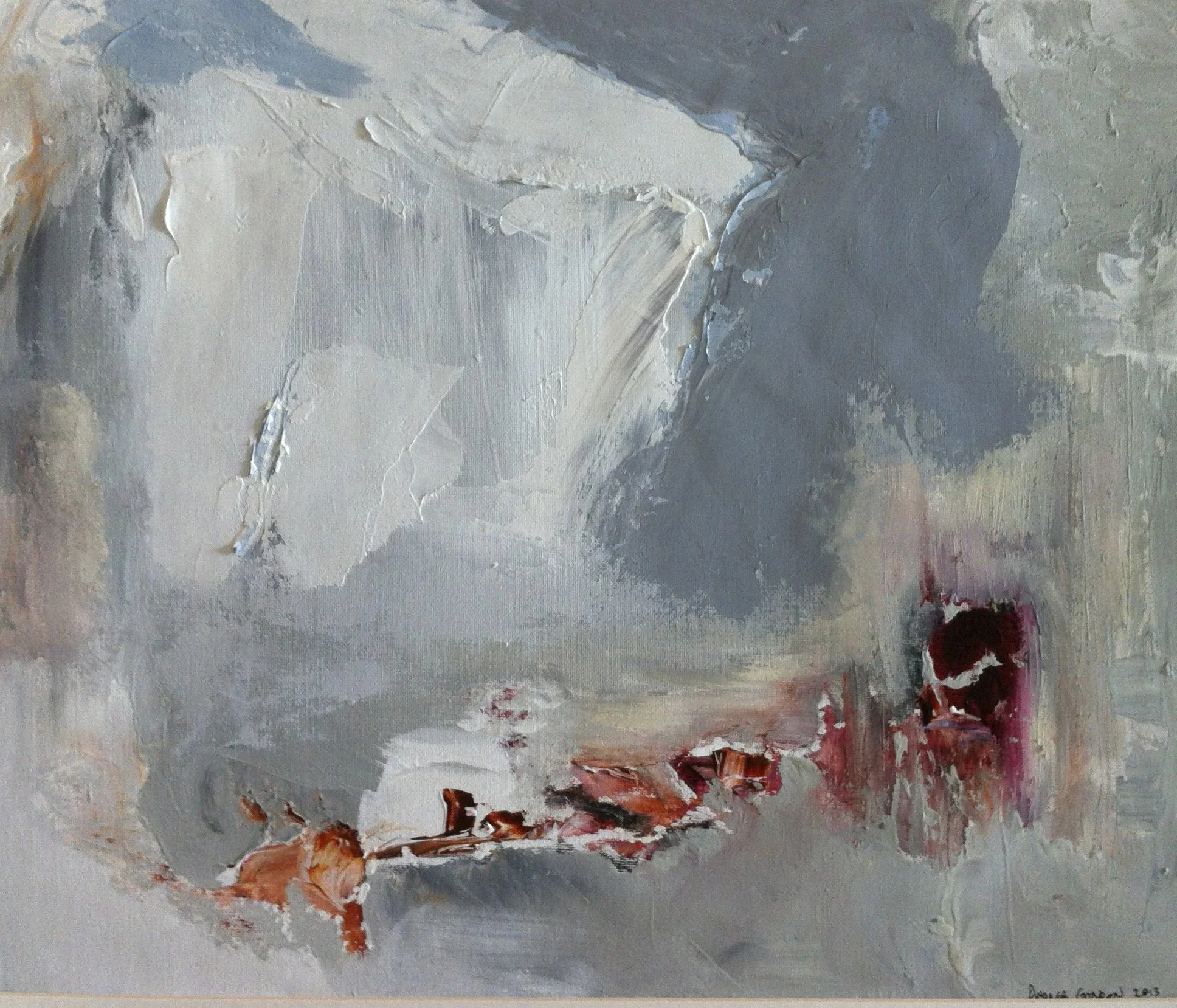 "simpleish" Acrylic on canvas 16"x20"