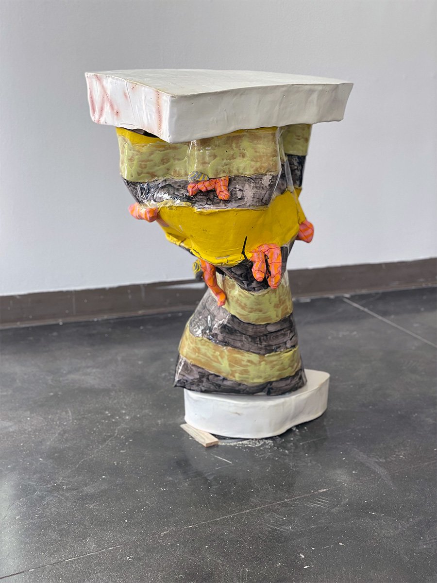 "Stacked and Oozing" 31"x21"x15"