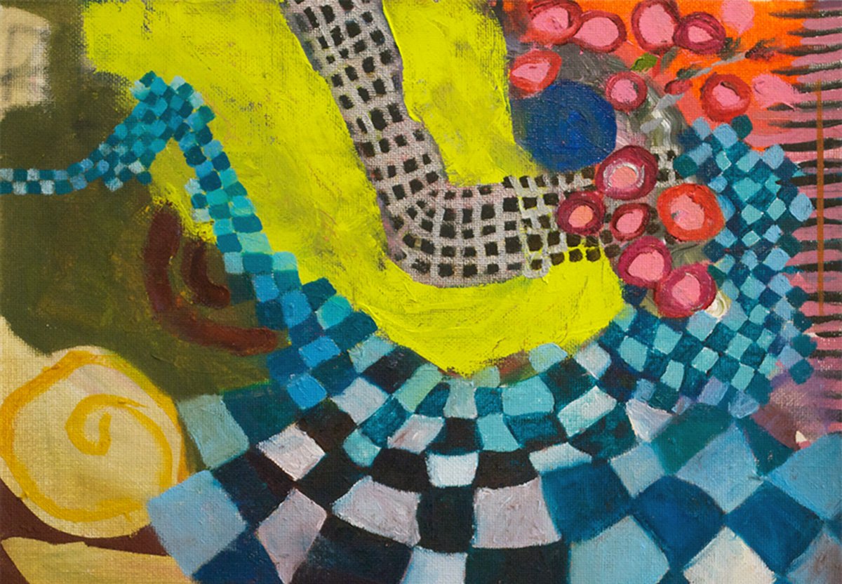 #1115 Acrylic and oil on canvas 9"x12"