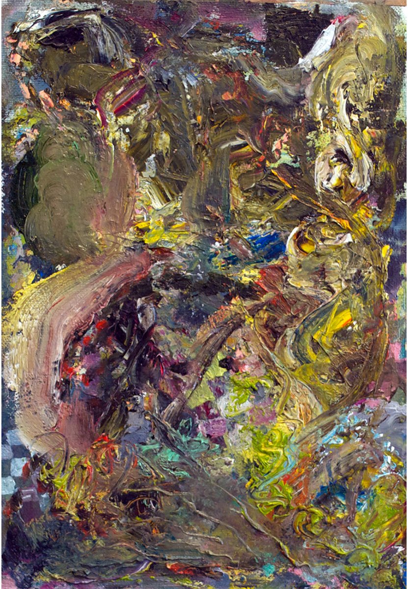 HI8 Acrylic and oil on canvas 12"x9"