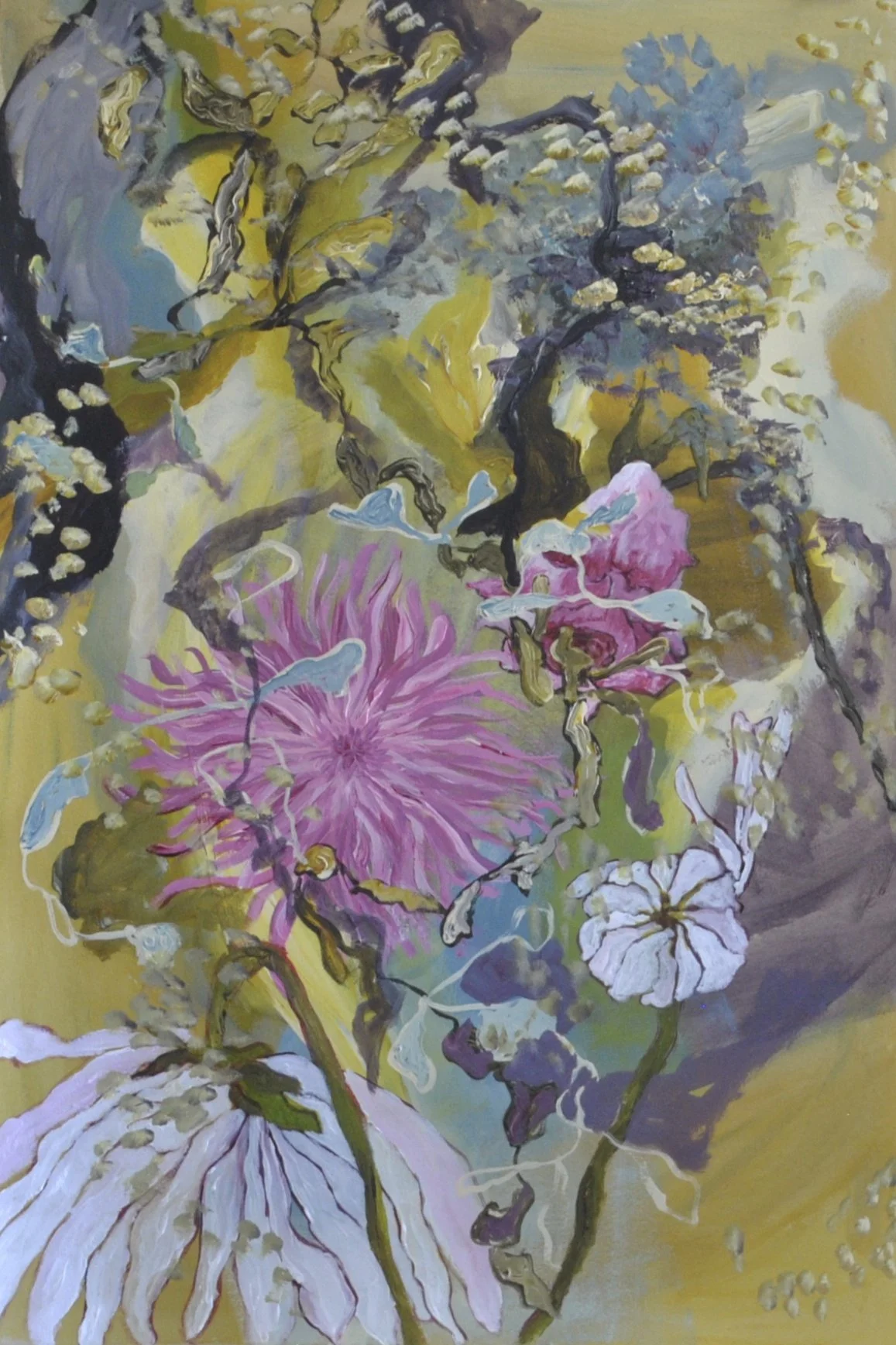 Flowers 1, Acrylic on canvas 24"x18"