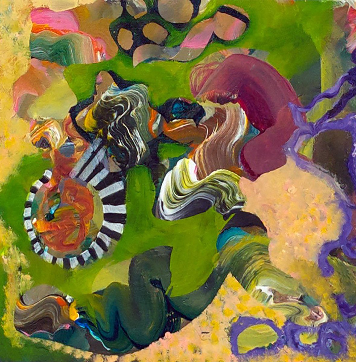 #1615 Acrylic and oil on canvas 9"x8"