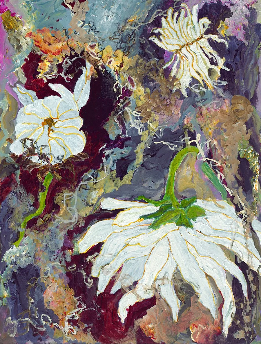 Flowers 1, Acrylic on canvas 24"x18"