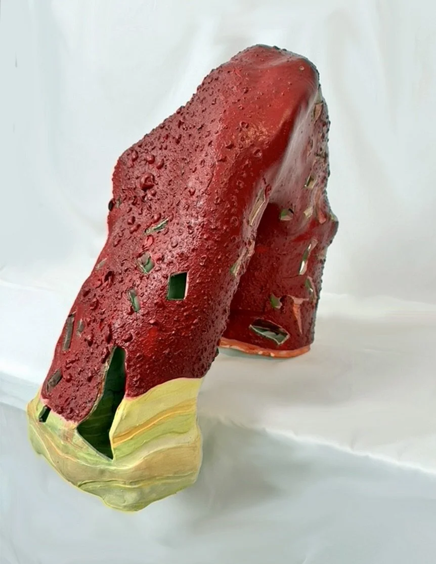 "Nozkowski Language 1"  Ceramic, acrylic paint, polyurethane, 22"x18"x8