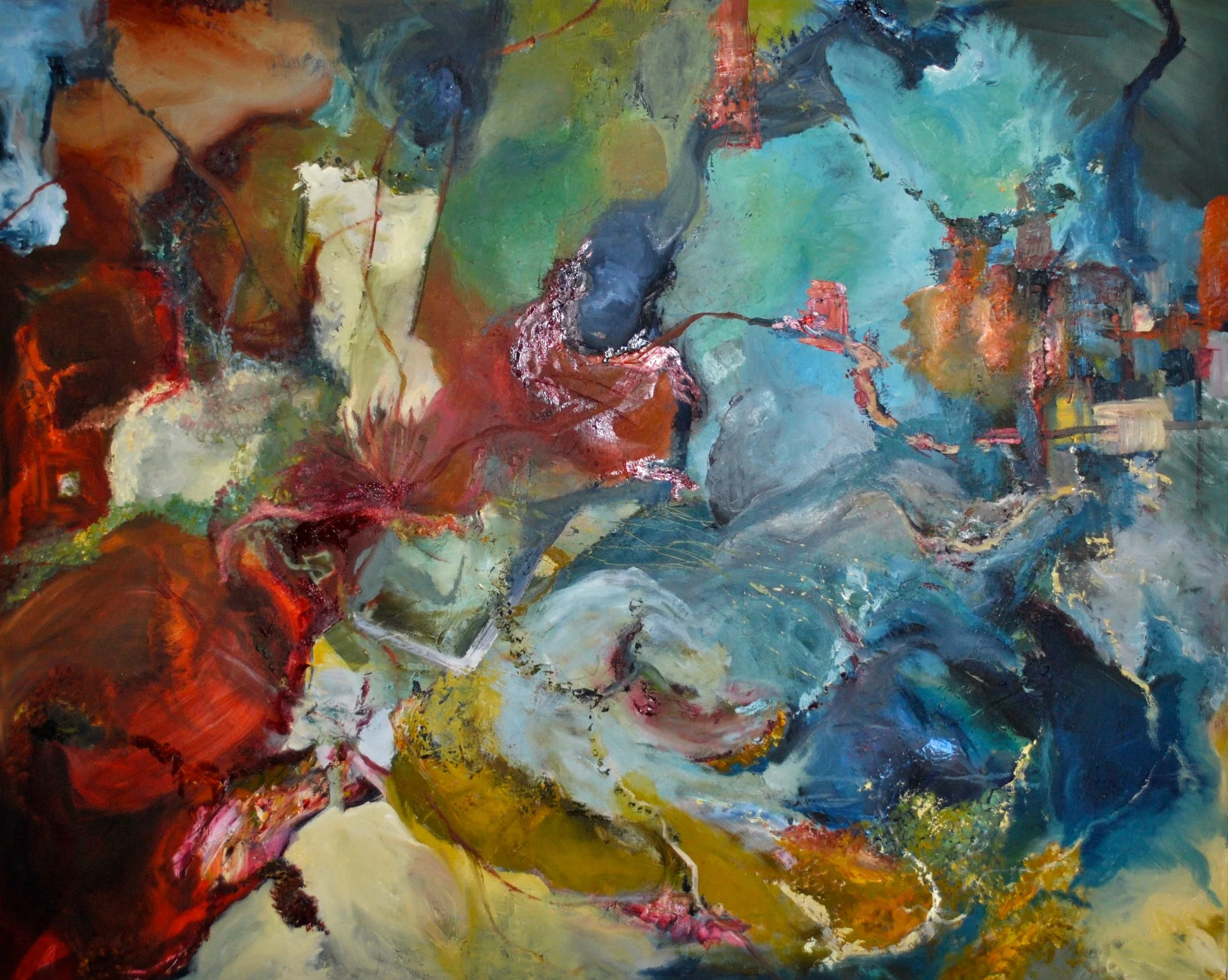 "persistence" OIi on Canvas 48"x60"