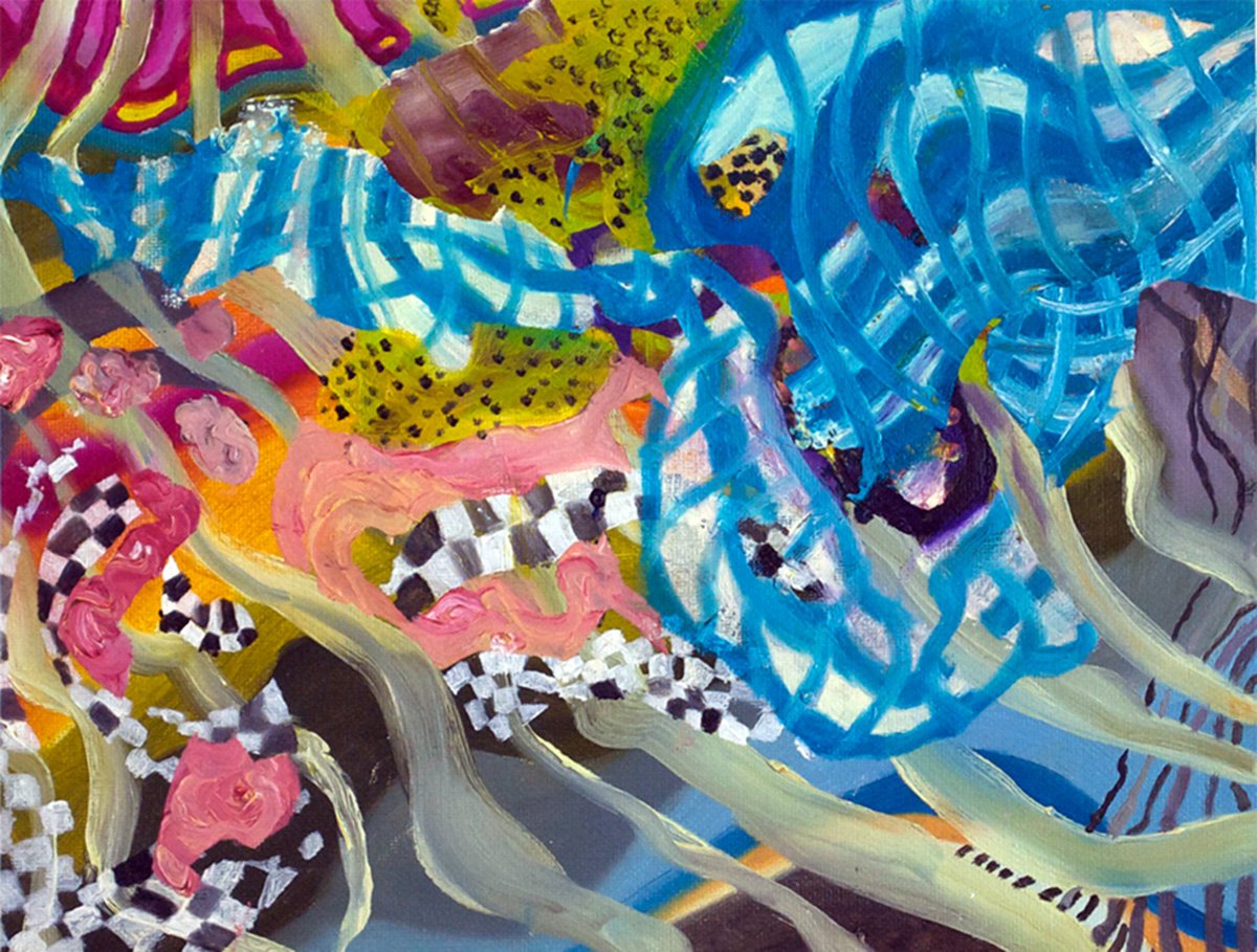 #3215 Acrylic and oil on canvas 9"x12"