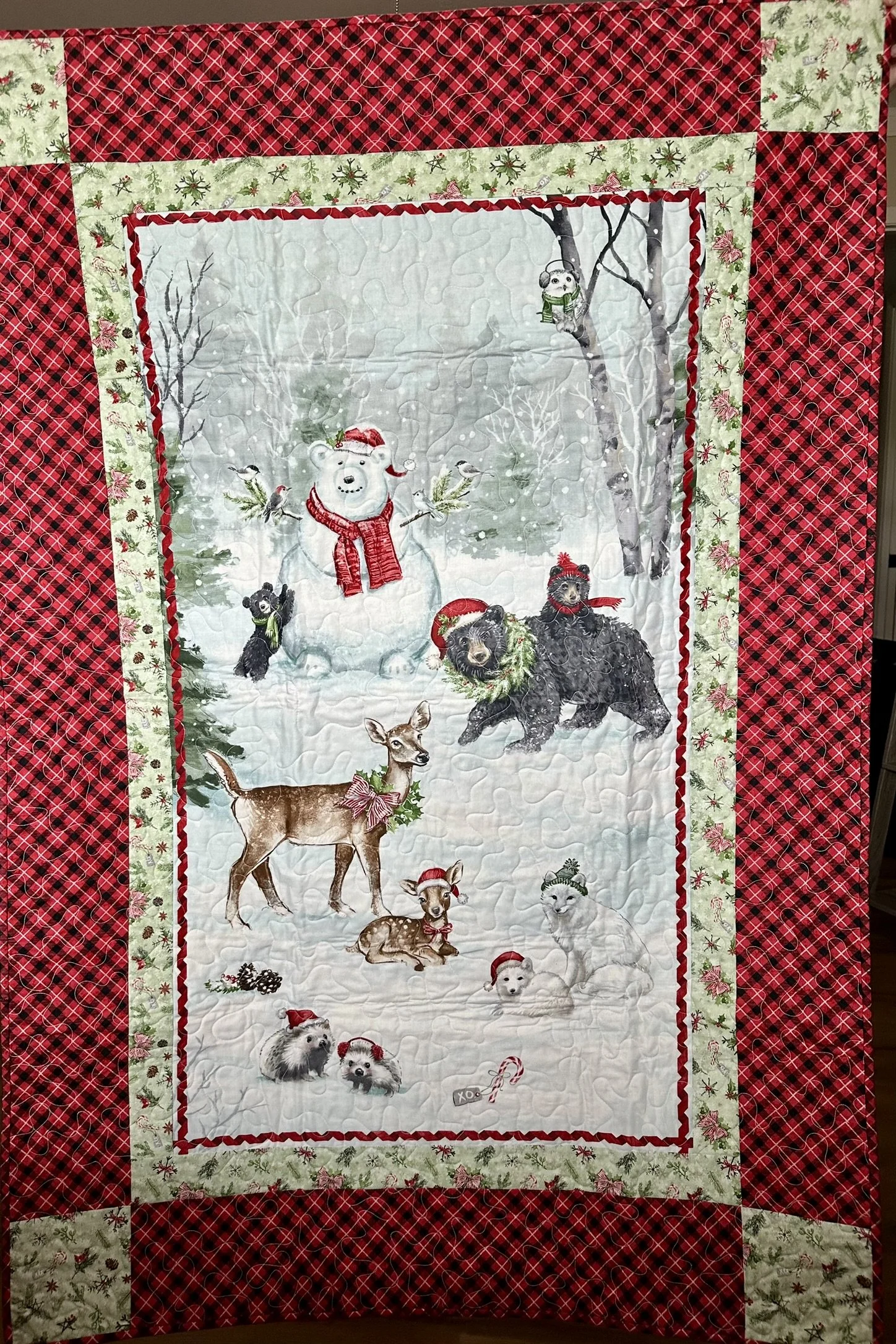 Christmas Forest Quilt 37 x 55