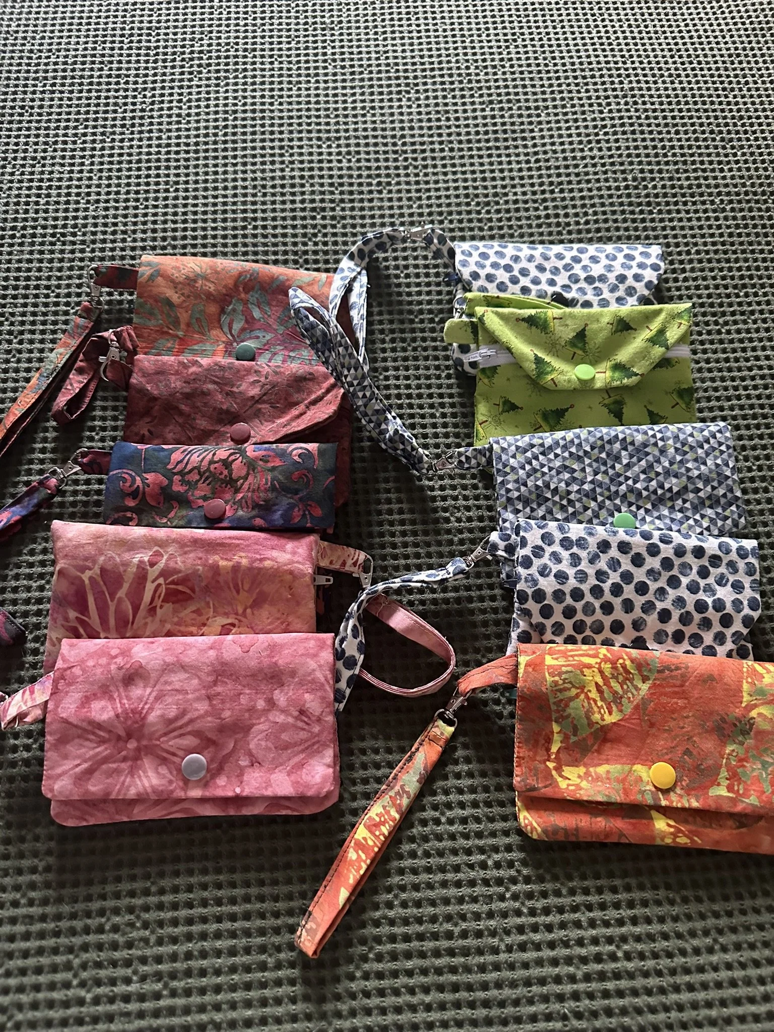 Handmade Fabric Wristlet Purse Collection