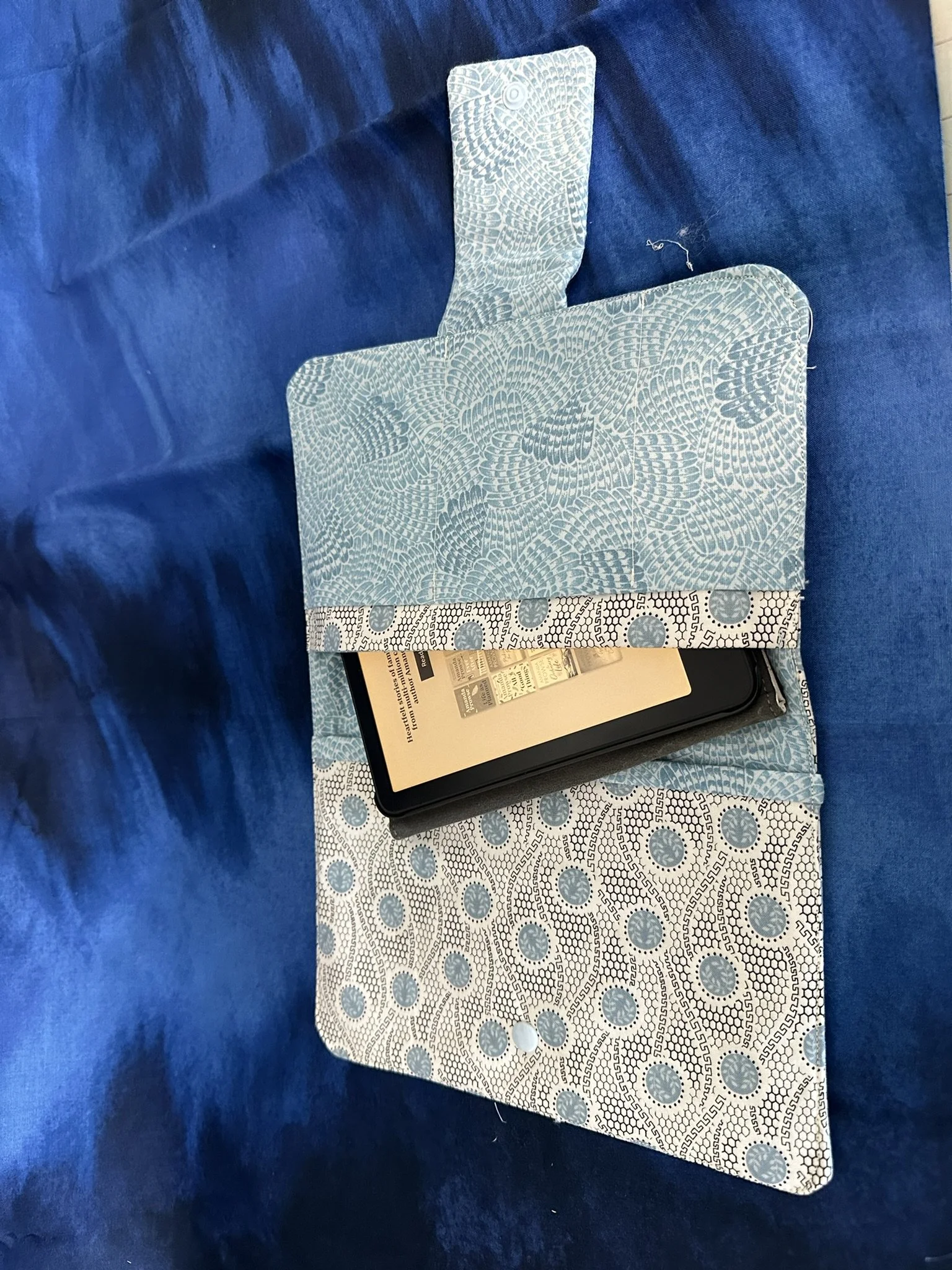 Book and Accessories Organizer 9 x 7 Blue.JPEG