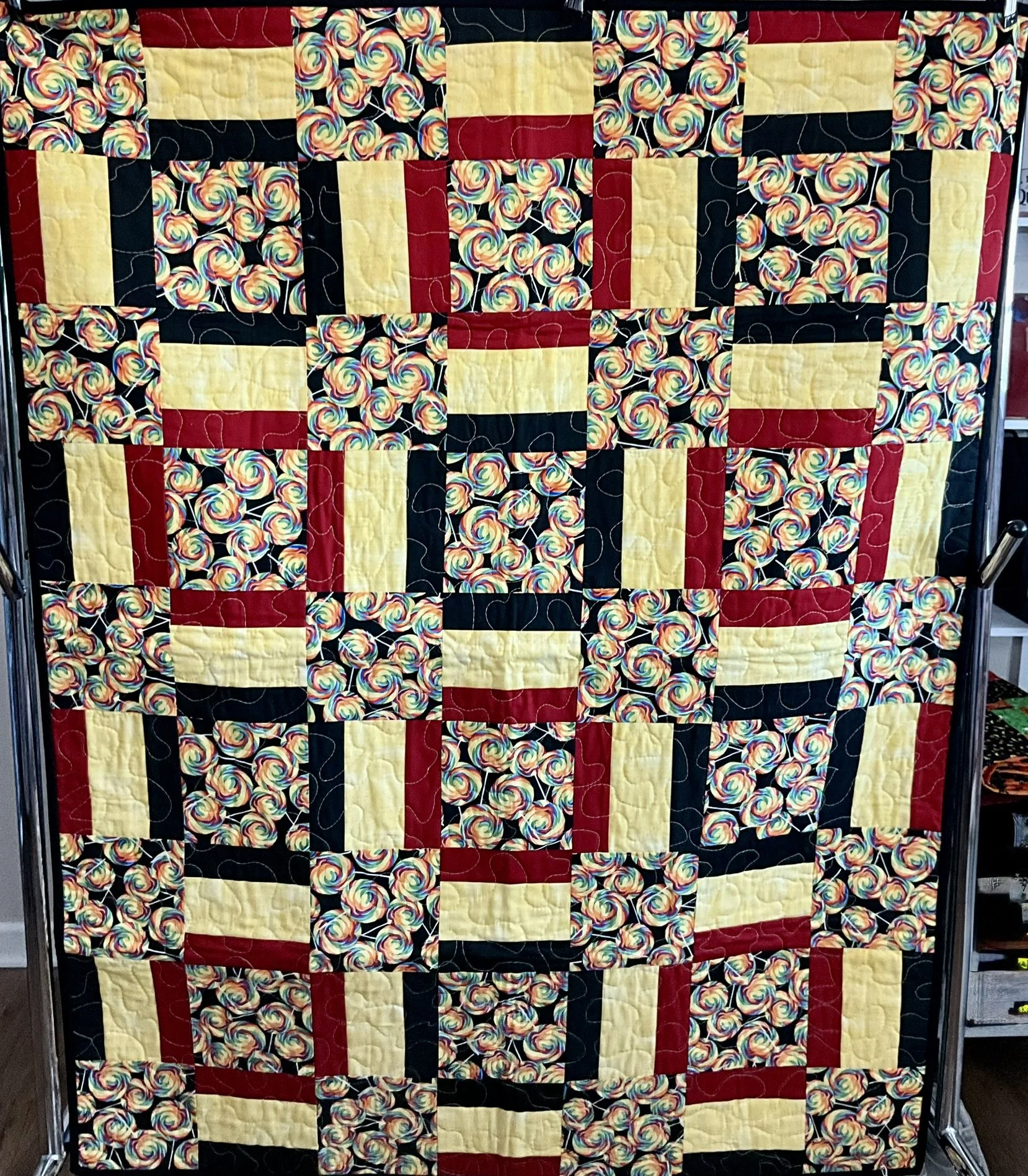 Vibrant Patchwork Quilt - Great for Tummy Time!