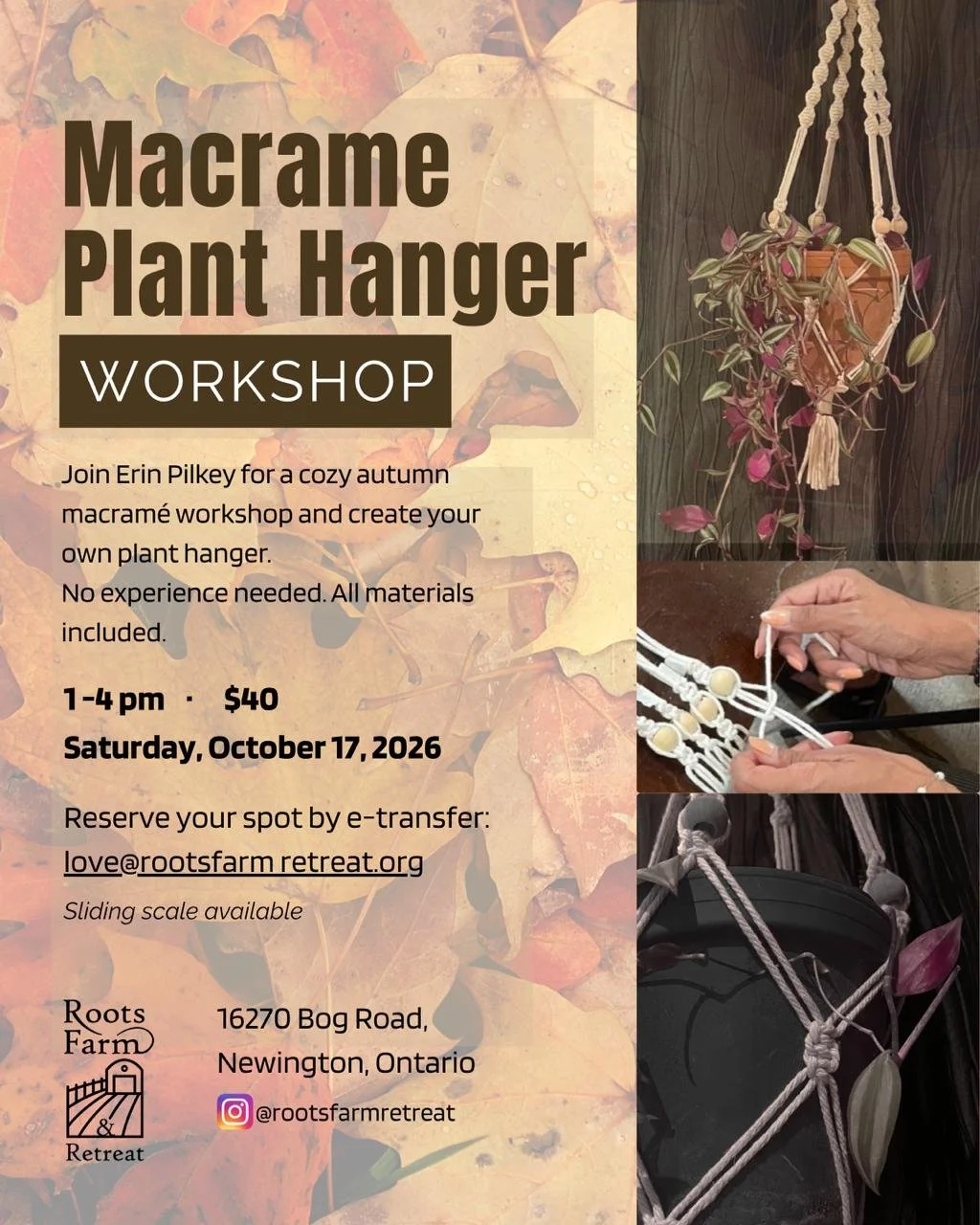 Macrame Plant Hanger Workshop